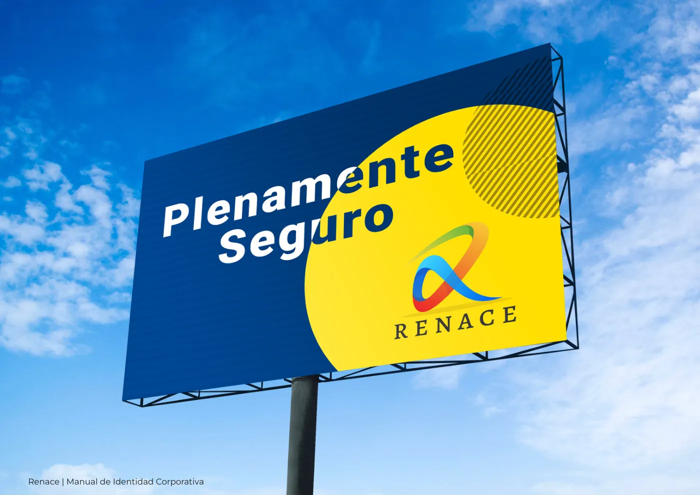 Manual de identidad corporativa de RENACE, página  24: Anuncio exterior de RENACE